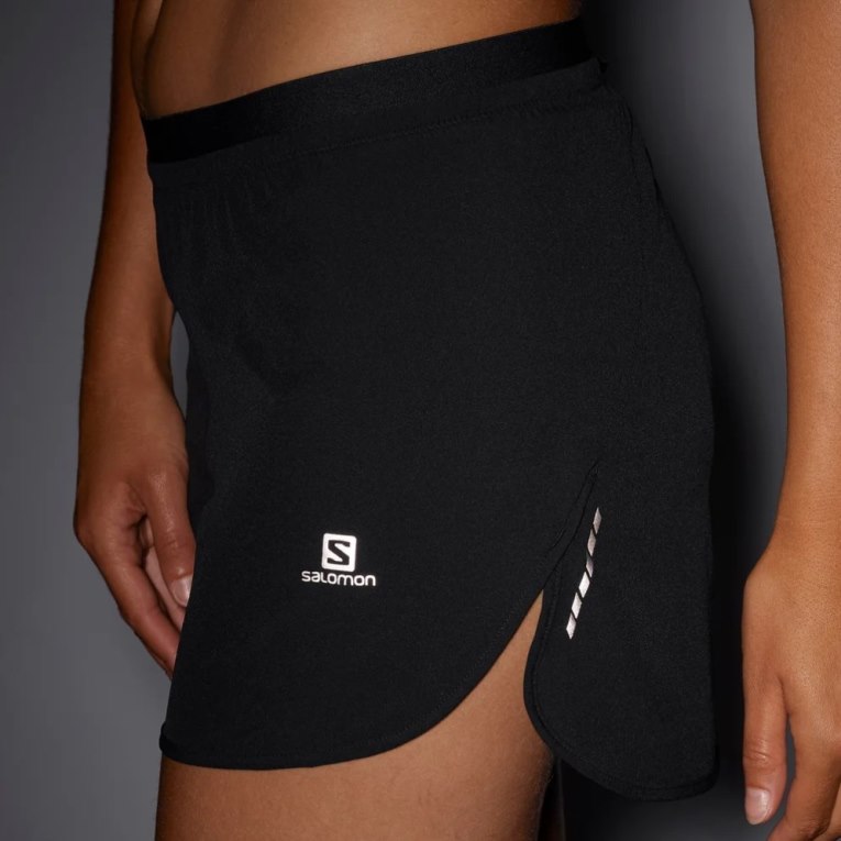 Salomon Cross 3'' Women's Running Shorts Black | CA 36M21